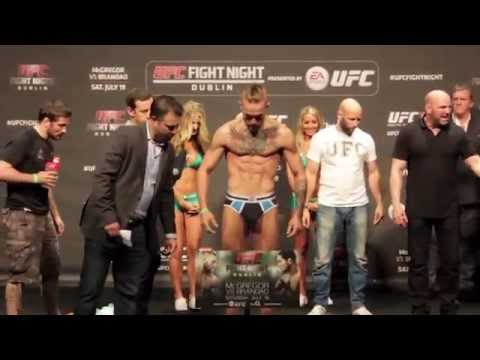 UFC Dublin: McGregor Vs. Brandao Weigh Ins