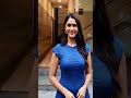 MRUNAL THAKUR Hot Curves In Blue Dress Shorts