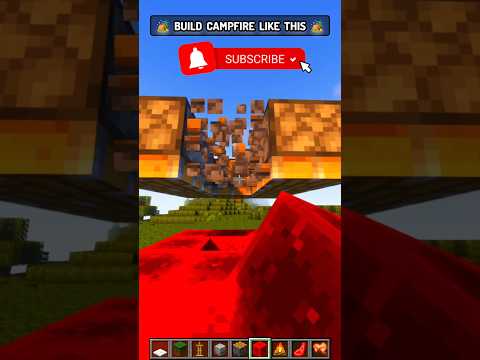 This Will Change Your Perspective About build campfire in minecraft #shorts