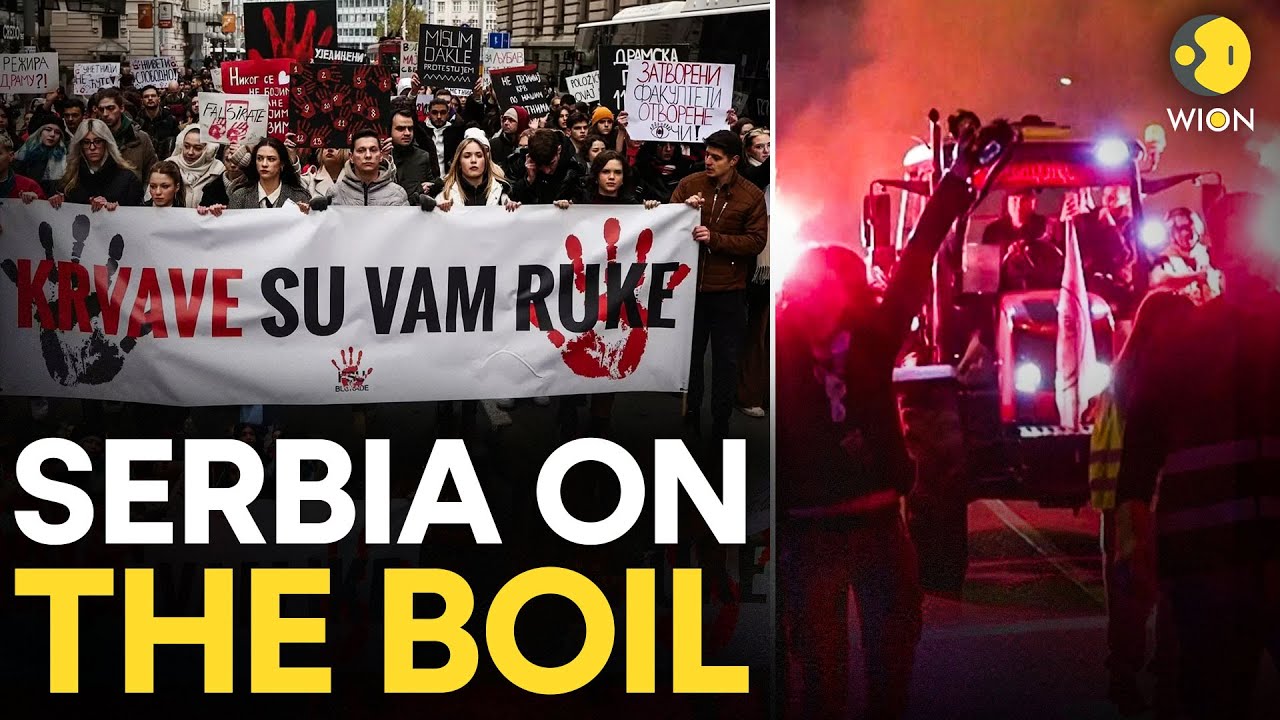Serbia Protests LIVE: Anti-Government Protests Rock Serbia One Year After Train Station Tragedy
