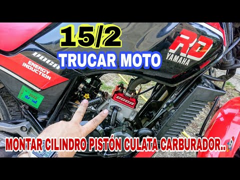 TRUCAR MOTO🚀 MONTAR MOTOR NUEVO: Culata Cilindro Pistón Carburador etc🔥 MÁS POTENCIA FÁCIL RD 80