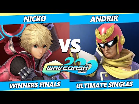 Wavedash 2022 Winners Finals - Nicko (Shulk) Vs. Andrik (Captain Falcon) SSBU Ultimate Tournament