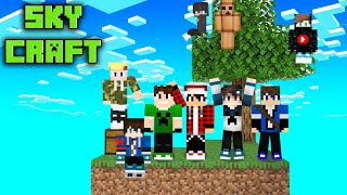20 لاعب في جزيرة سكاي بلوك ???? سكاي كرافت #1