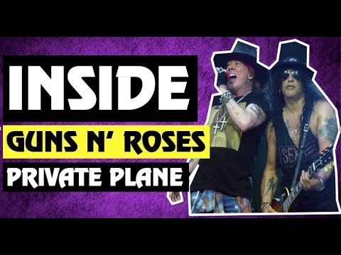 Inside Axl Rose & Slash Guns N' Roses Plane 2018