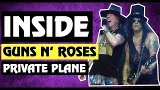 Inside Axl Rose & Slash Guns N' Roses Plane 2018