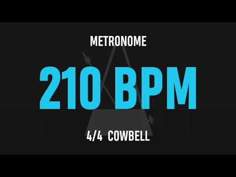210 BPM 4/4 - Best Metronome (Cowbell)