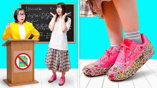 【寸劇】かわいいシールは小学校に持ち込み禁止！？先生に見つかったら怒られちゃう...！先生にバレずに荷物検査を突破しよう！