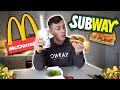 ONLY EATING CHRISTMAS FOOD FOR 24 HOURS **McDonalds, Subway & More**
