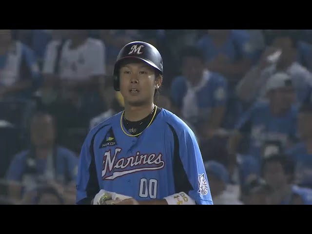 【6回裏】チャンスにしっかり結果!! マリーンズ・高濱 センターへ今季初打点 2015/9/6 M-L