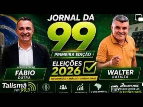 Jingle | Jornal da 99 | Rádio Talismã FM de Belém Paraíba |  Com Fábio Dutra e Valter Batista 
