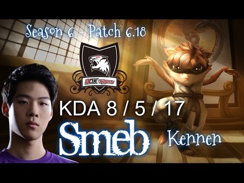ROX Smeb KENNEN vs JAYCE Top - Patch 6.18 KR Ranked | League of Legends