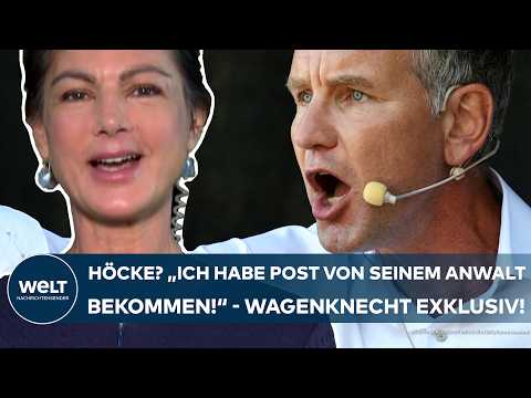 SAHRA WAGENKNECHT: Höcke? "Ich habe Post von seinem Anwalt bekommen! Ich finde das bemerkenswert!"