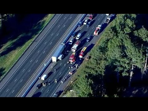 8th body found, truck driver charged in fiery crash on I-85 in Jackson County