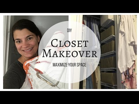 Closet Makeover - DIY Double your closet space!!!
