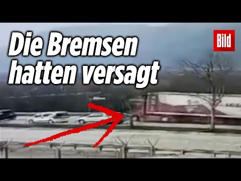 Lkw rast ungebremst in Stauende | Türkei