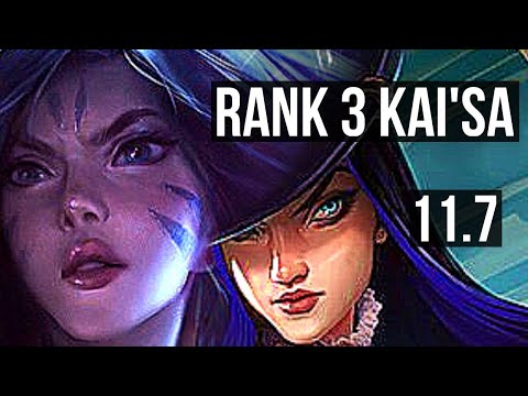 KAI'SA & Lulu vs CAITLYN & Bard (ADC) | Rank 3 Kai'Sa, 8/2/6, Godlike | BR Challenger | v11.7