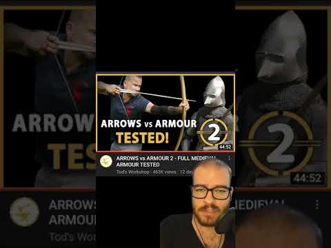 English longbows versus French armor at Agincourt - ft. footage from Tod's Workshop
