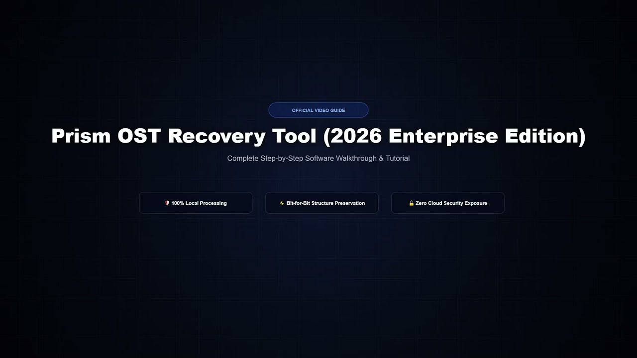 OST Recovery Tool (2026 Enterprise Edition) video guide preview