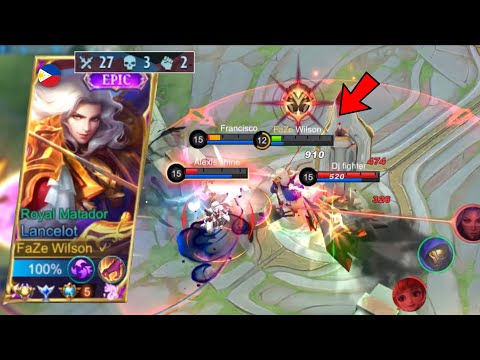 27 KILLS LANCELOT KILLING MACHINE!! | PERFECT BUILD + ROTATION! 🔥 | SOLO RANKED GAMEPLAY!!