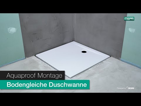 Wannendichtband MEPA Aquaproof - Montage bodengleiche Duschwanne