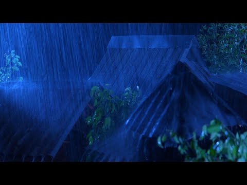 Cadi in un sonno profondo in 10 minuti con forti piogge e tuoni sul tetto di metallo