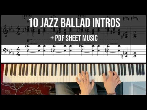 10 Jazz Ballad Intros by LEGENDARY Pianists (+ PDF) | Jonathan Hines