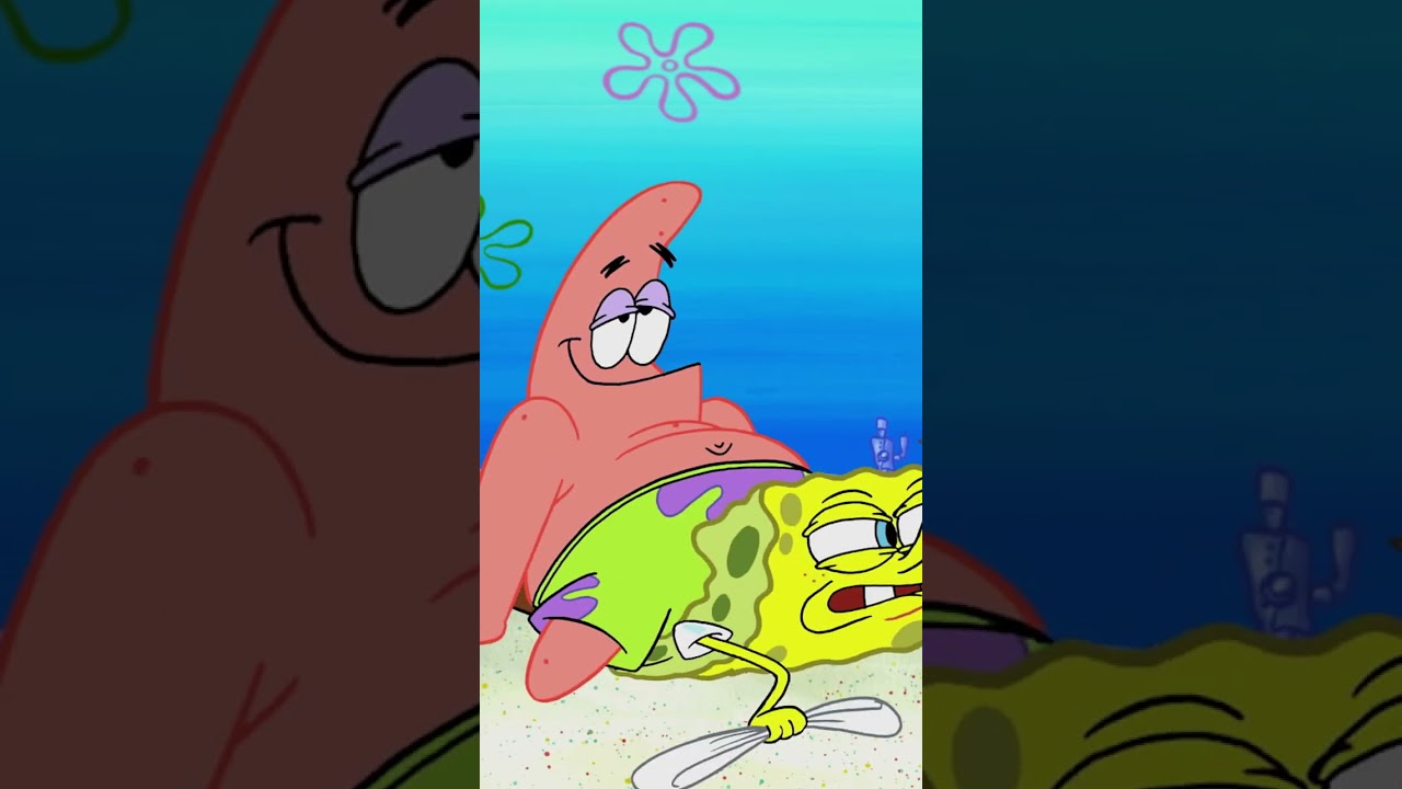 パトリックがスポンジ・ボブの目をかくす🙈 | #shorts