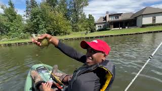 My FIRST TIME FISHING From A KAYAK I OWN (Pelican Challenger 100!!)