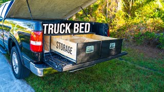 Homemade Truck Bed Tool box || Storage Drawers