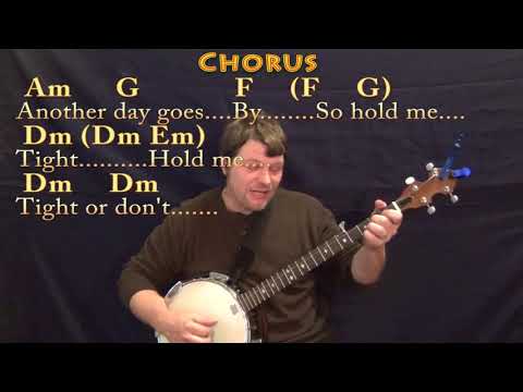 Hold Me Tight Or Don't (Fall Out Boy) Banjo Cover Lesson in Am with Chords/Lyrics