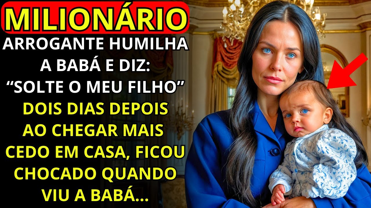 O MILIONÁRIO HUMILHA A BABÁ, MAS UM DIA ELE CHEGA MAIS CEDO EM CASA E O QUE ELE VÊ...