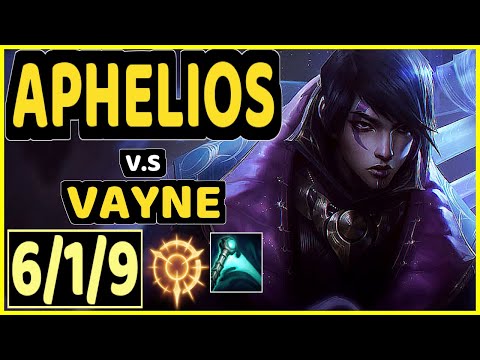 LUSKKA (APHELIOS) vs VAYNE - 6/1/9 KDA BOTTOM ADC GAMEPLAY - BR Ranked GRANDMASTER