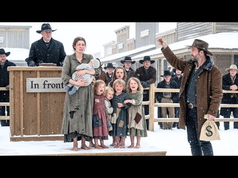 Widow With 6 Children Sold Like Cattle—Until a Silent Cowboy Did the Unthinkable