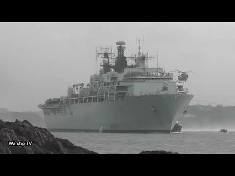 HMS ALBION L14 RETURNS TO DEVONPORT FROM A 10 MONTH DEPLOYMENT TO THE FAR EAST - 23rd November 2018
