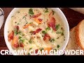 New England Creamy Clam Chowder Soup Recipe Comfort Food