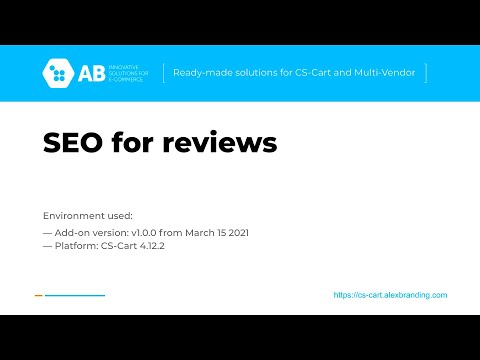 CS-Cart add-on - SEO for reviews