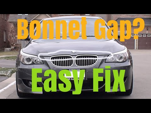 How To Adjust The Bonnet Gap On BMW 5 Series E60 / E61 (Hood Adjustment) BMW 2003 - 2010