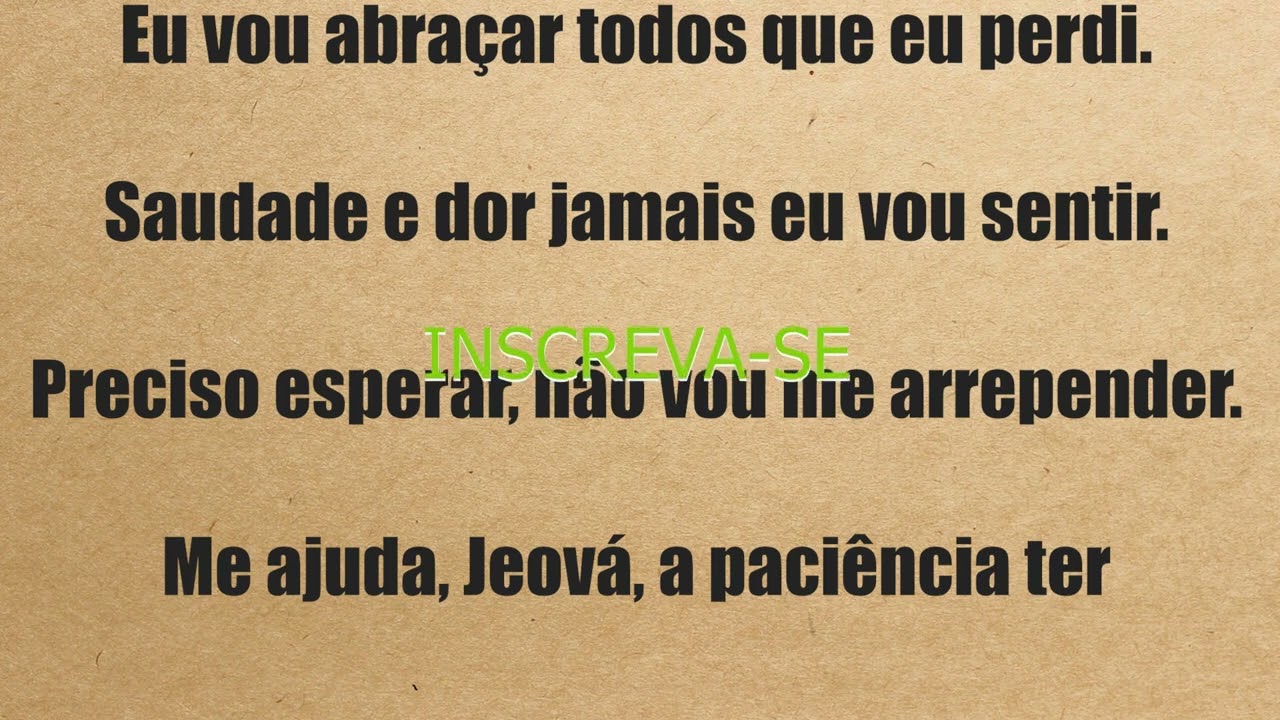 cântico das testemunhas de Jeová..."NAO VAI SE ATRASAR " congresso de 2023
