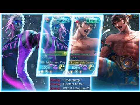 THIS IS WHAT WILL HAPPEN WHEN A SUPREME CHOU & MOSCOV PLAY TOGETHER AUTO CONTENT CHOU MOMENTS -MLBB