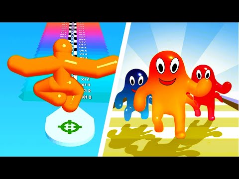 Tall Man Run vs Jelly Runner 3D - PikaName All Levels Gameplay Walkthrough Android IOS Mobile