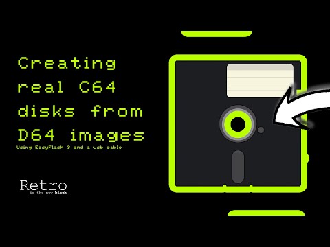 QUICK SHOT: Creating real C64 disks from D64 images using EasyFlash 3 and a usb cable