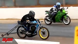 Download lagu Yamaha RX Kawasaki Ninja 250 DRAG RACING balap mot... mp3
