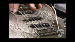 Video thumbnail for NAMM '10 - James Trussart Steelmaster, Steel O Matic Gatorskin & Steelcaster Snakeskin Demos by Premier Guitar