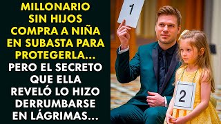 MILLONARIO SIN HIJOS COMPRA A NIÑA EN SUBASTA PARA PROTEGERLA... AÑOS DESPUÉS...
