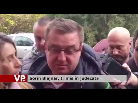 Sorin Blejnar, trimis în judecată