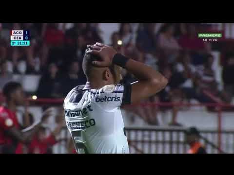 Bruno Pacheco perde gol inacreditável atlético goianiense 1x0 Ceará