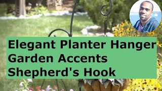 LOWES Fancy Shepherd's Hook Metal Hanging Planter