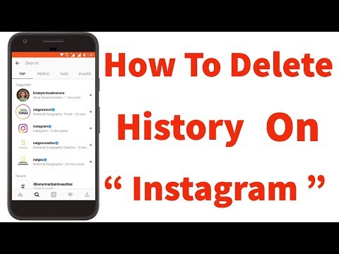 How To Clear/Delete History On Instagram Search Permanently(Remove Watch history&Chat History) Video