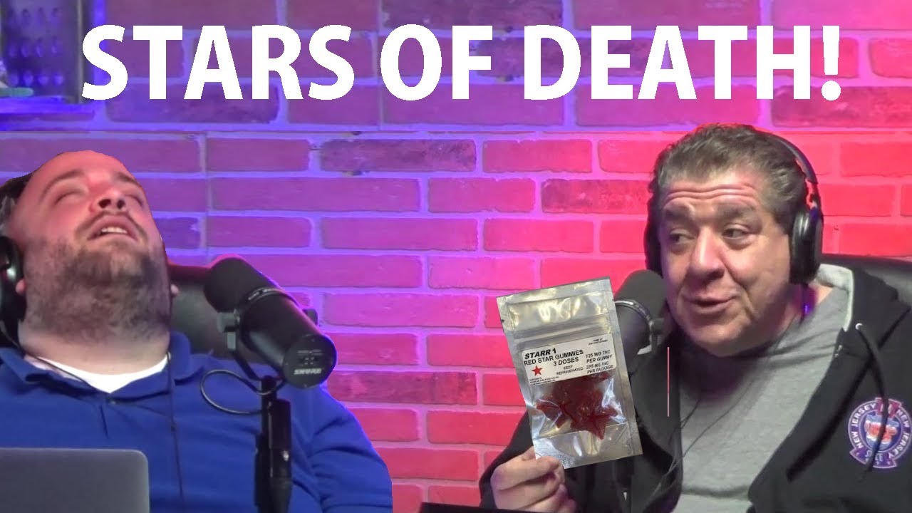 Joey Diaz and Lee Syatt eating Stars of Death.