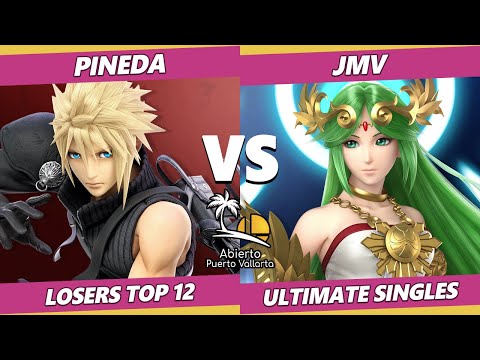 Abierto Puerto Vallarta Losers Top 12 - Pineda (Cloud, Palutena) Vs. JMV (Palutena) SSBU Ultimate
